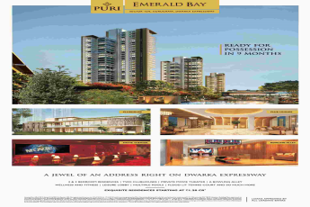 Book exquisite residences starting at Rs. 1.20 cr. at Puri Emerald Bay in gurgaon